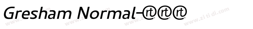 Gresham Normal字体转换